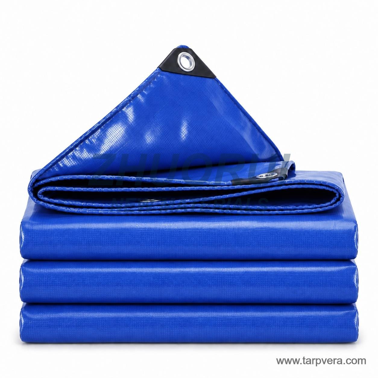 Blue PVC tarpaulin