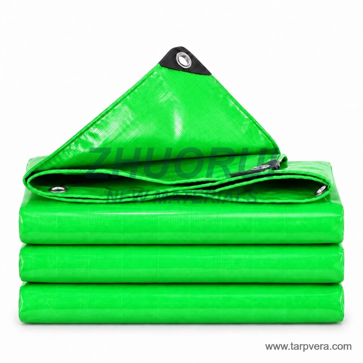 Bright Green Waterproof PVC Tarpaulin
