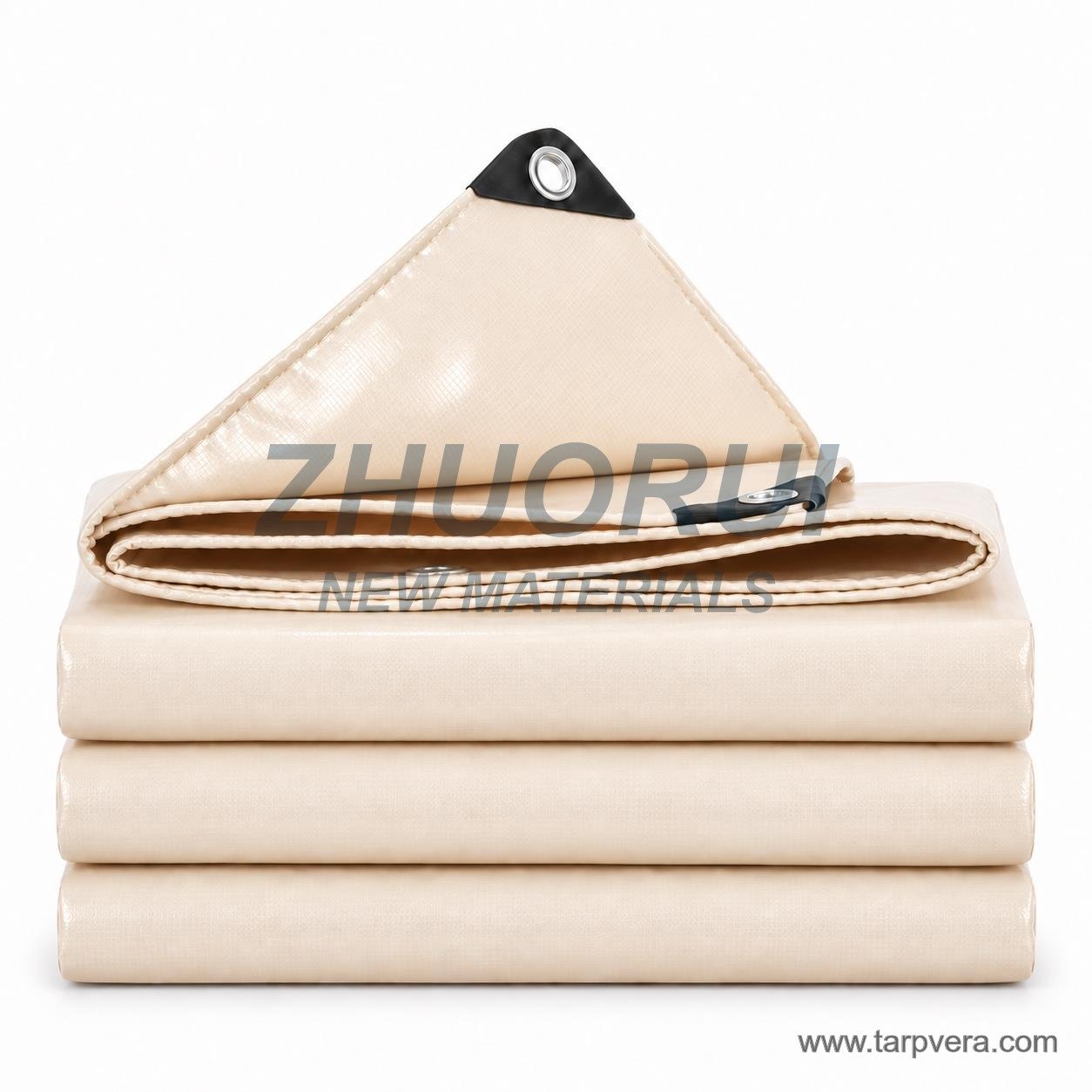Cream PVC tarpaulin
