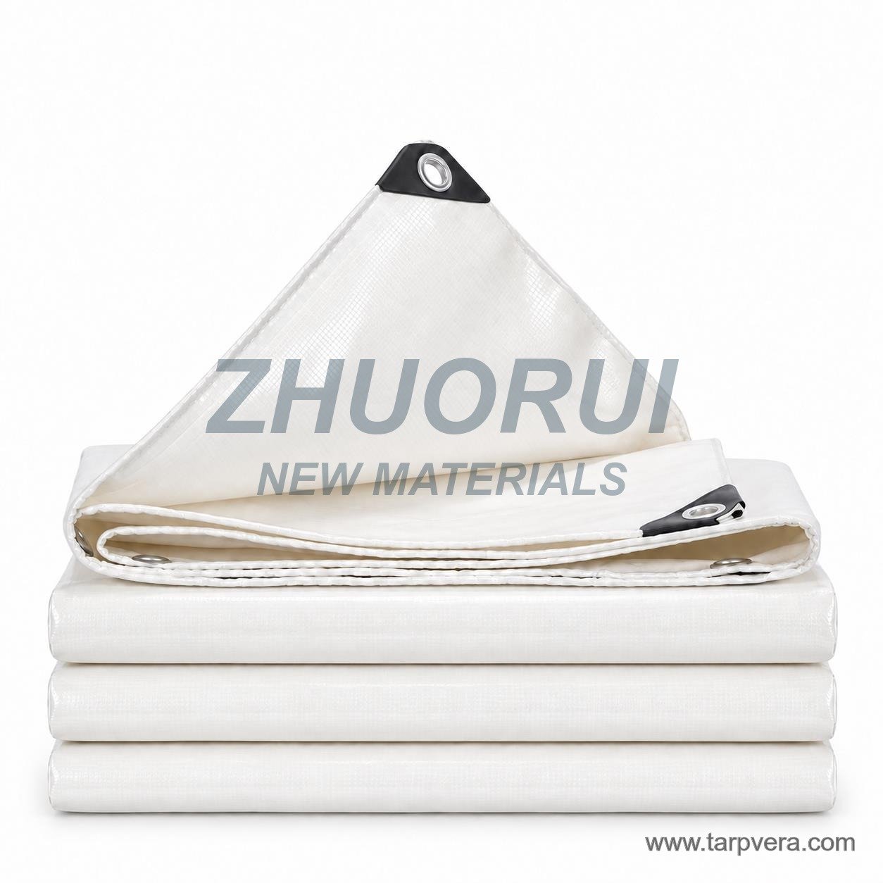 White PVC tarpaulin